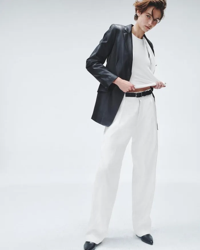 Women Pants Rag 038 Bone Donovan Linen Pant White