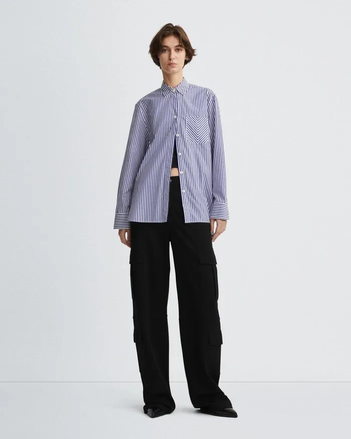 Women Pants Rag 038 Bone Irina Ponte Cargo Pant Black