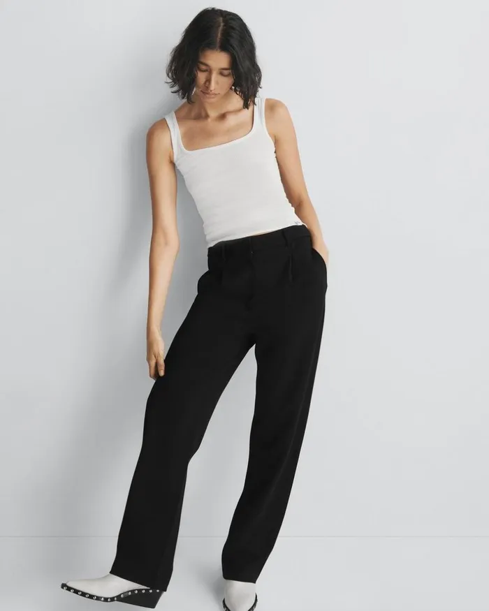 Women Pants Rag 038 Bone Irina Ponte Trouser Black