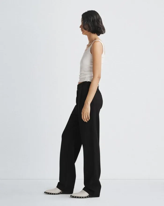 Women Pants Rag 038 Bone Irina Ponte Trouser Black