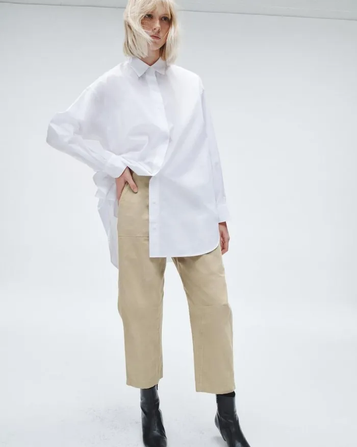 Women Pants Rag 038 Bone Leyton Workwear Cotton Pant Khaki