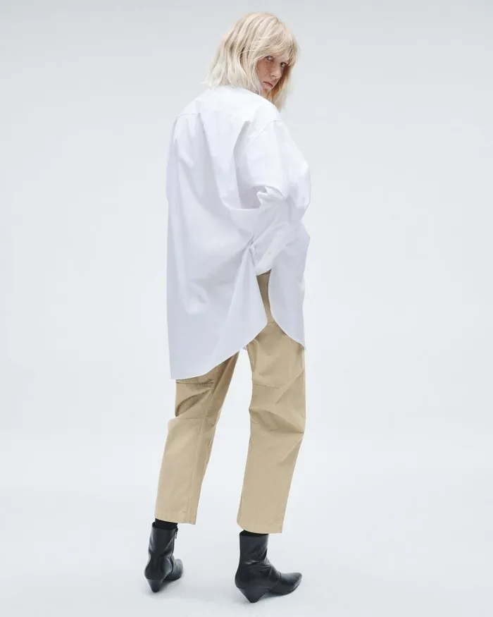 Women Pants Rag 038 Bone Leyton Workwear Cotton Pant Khaki