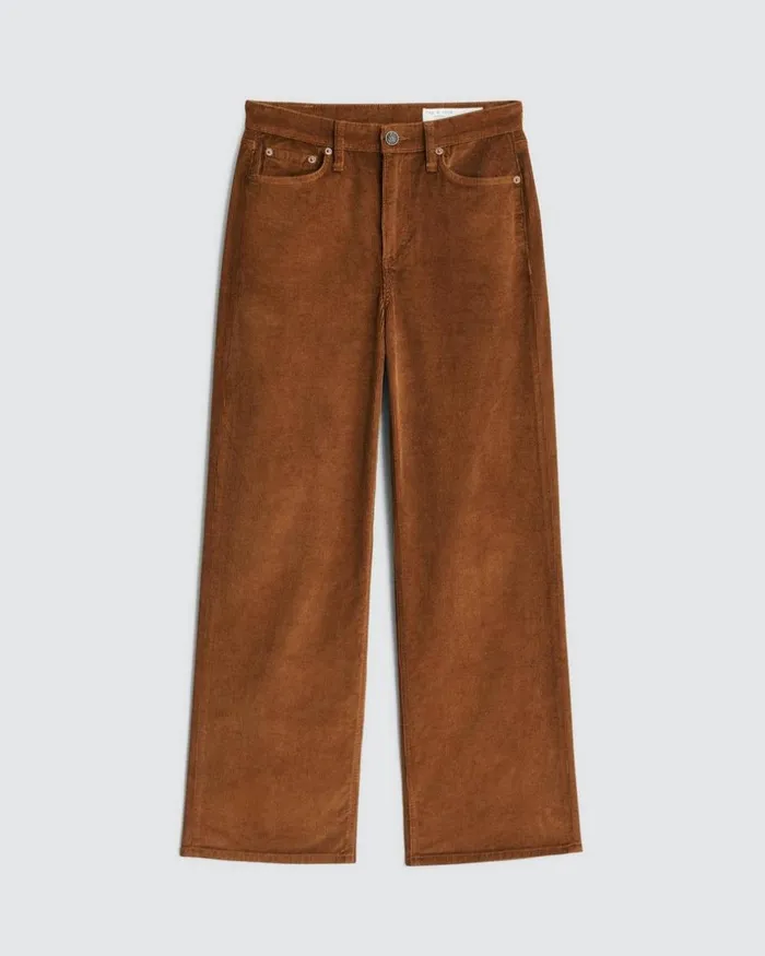 Women Pants Rag 038 Bone Logan Corduroy WideLeg 8211 Gold Gold