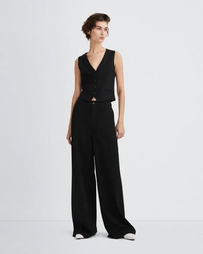 Women Pants Rag 038 Bone Sofie Ponte Pant Black