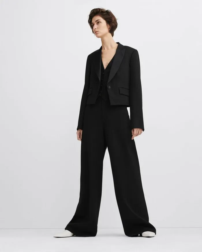 Women Pants Rag 038 Bone Sofie Ponte Pant Black