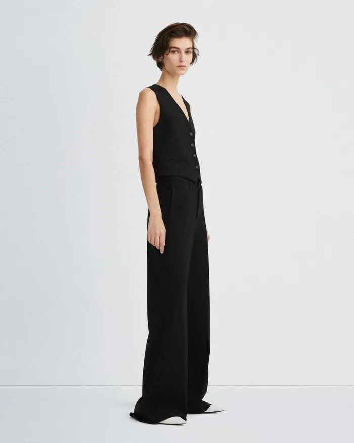 Women Pants Rag 038 Bone Sofie Ponte Pant Black
