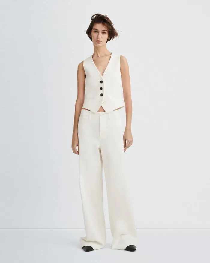 Women Pants Rag 038 Bone Sofie Ponte Pant Ivory