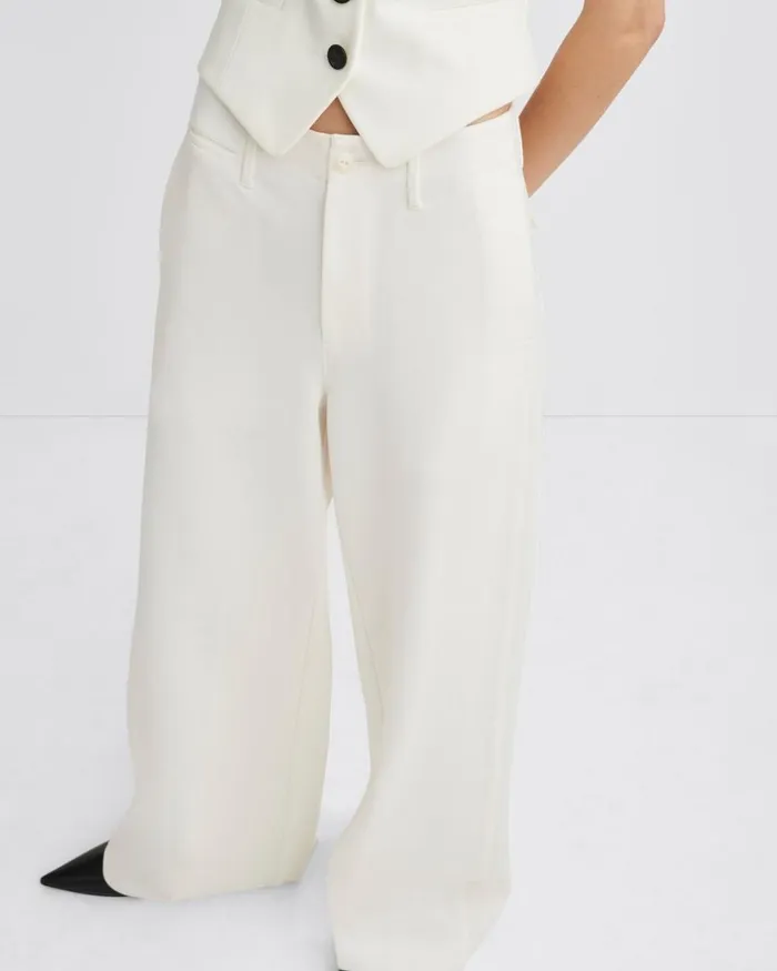 Women Pants Rag 038 Bone Sofie Ponte Pant Ivory