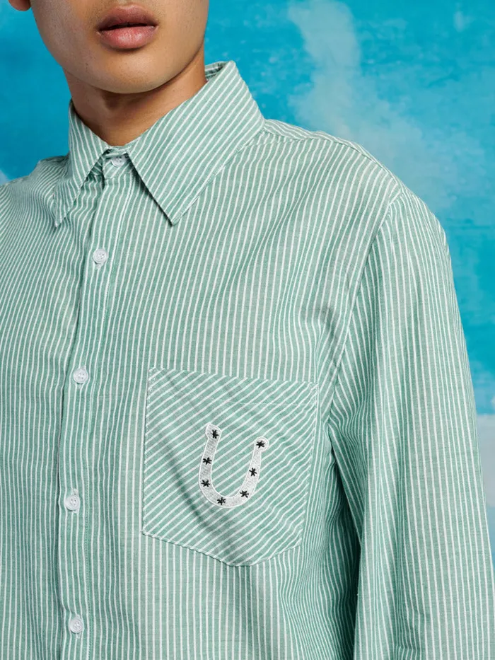 Women Penny Embroidery Shirt Sage Green Sister Jane Tops