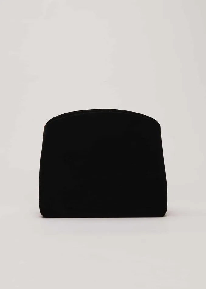 Women Phase Eight Bags and Clutches Black Velvet Clutch Bag Black
