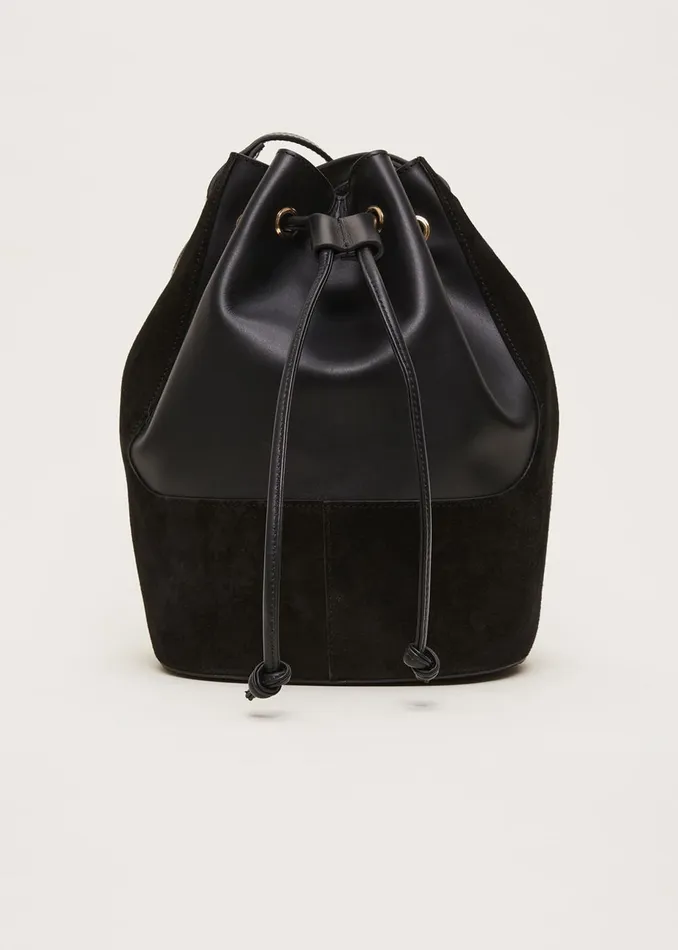 Women Phase Eight Bags and Clutches Bucket Shoulder Bag Black