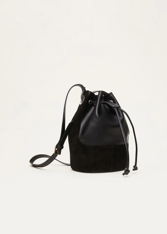 Women Phase Eight Bags and Clutches Bucket Shoulder Bag Black