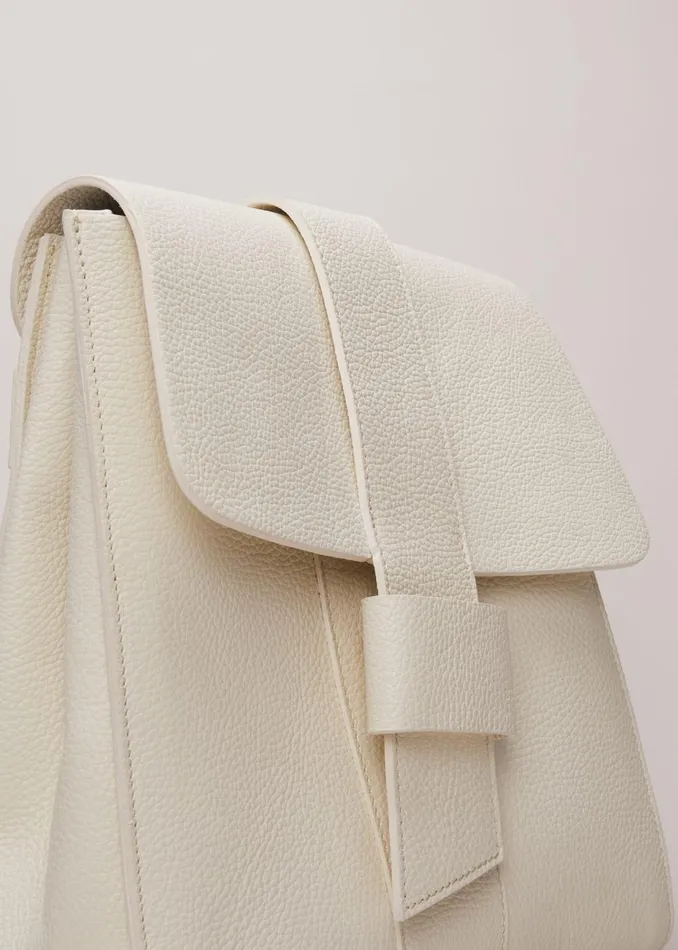 Women Phase Eight Bags and Clutches Leather Backpack Ivory