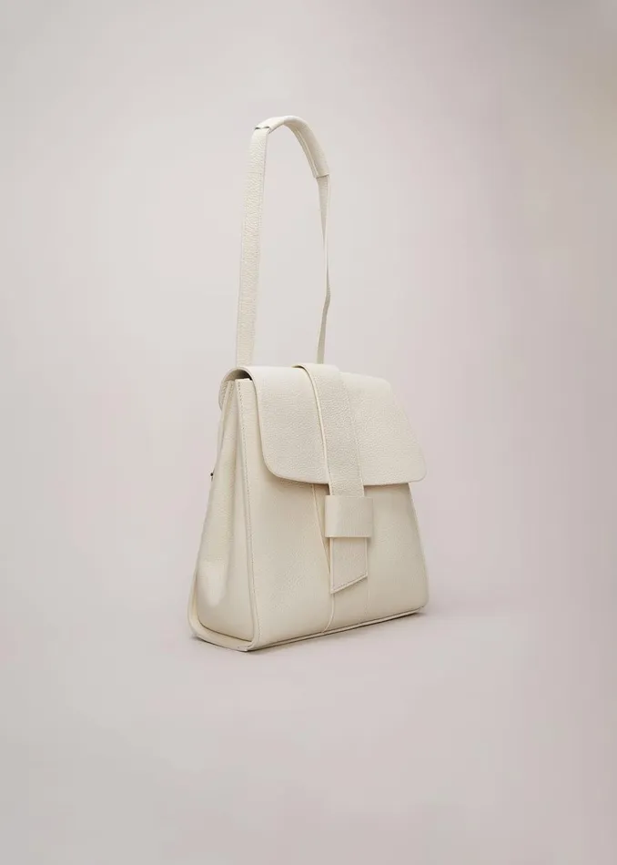 Women Phase Eight Bags and Clutches Leather Backpack Ivory
