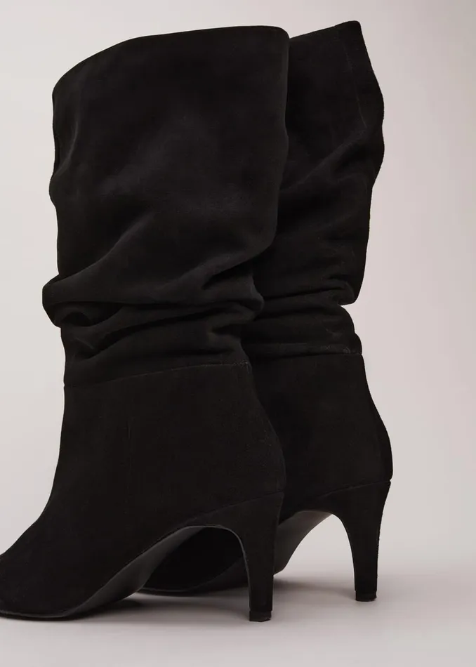 Women Phase Eight Boots Black Suede Boots Black