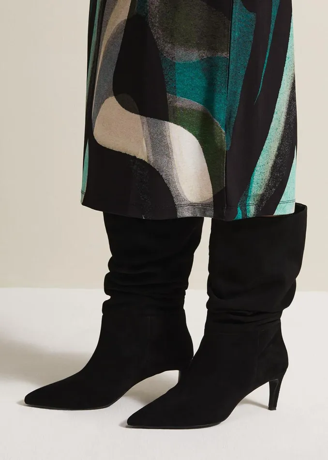 Women Phase Eight Boots Black Suede Boots Black