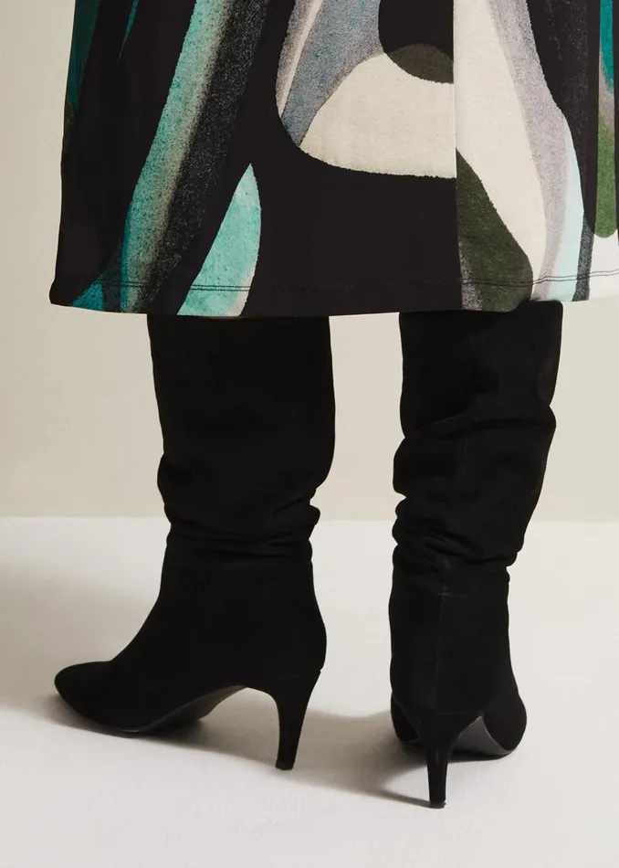 Women Phase Eight Boots Black Suede Boots Black