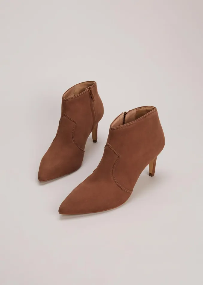 Women Phase Eight Boots Brown Leather Boots Tan