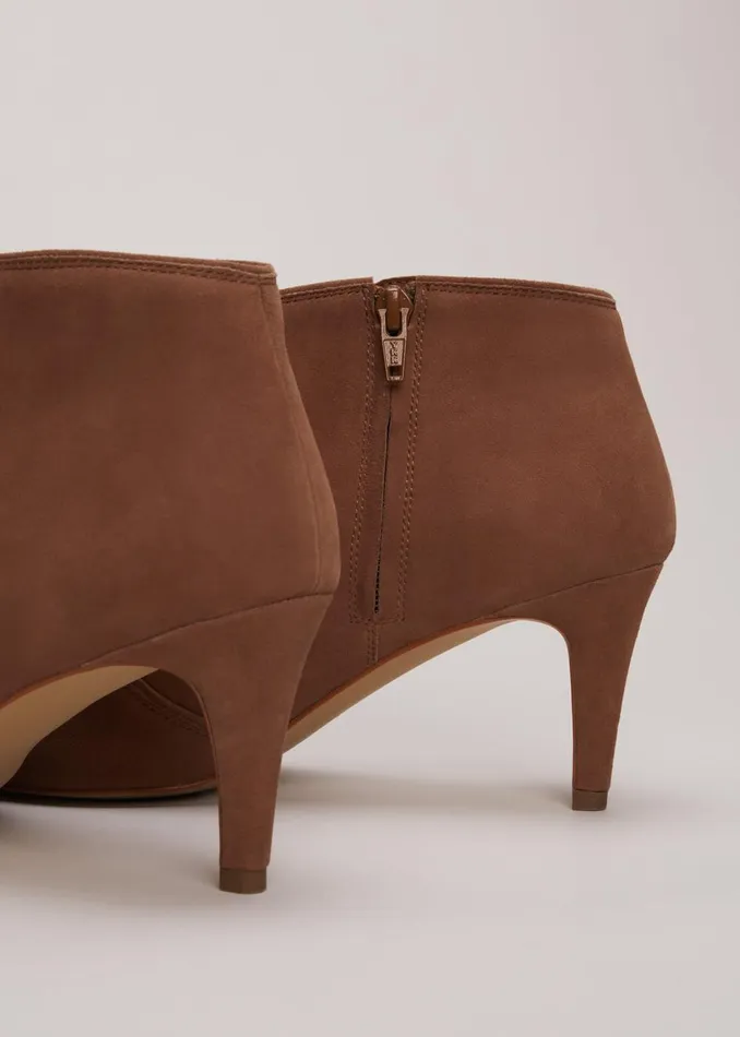 Women Phase Eight Boots Brown Leather Boots Tan