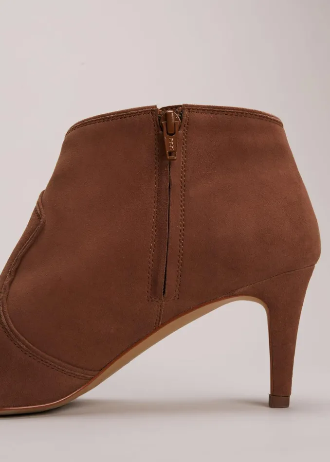 Women Phase Eight Boots Brown Leather Boots Tan