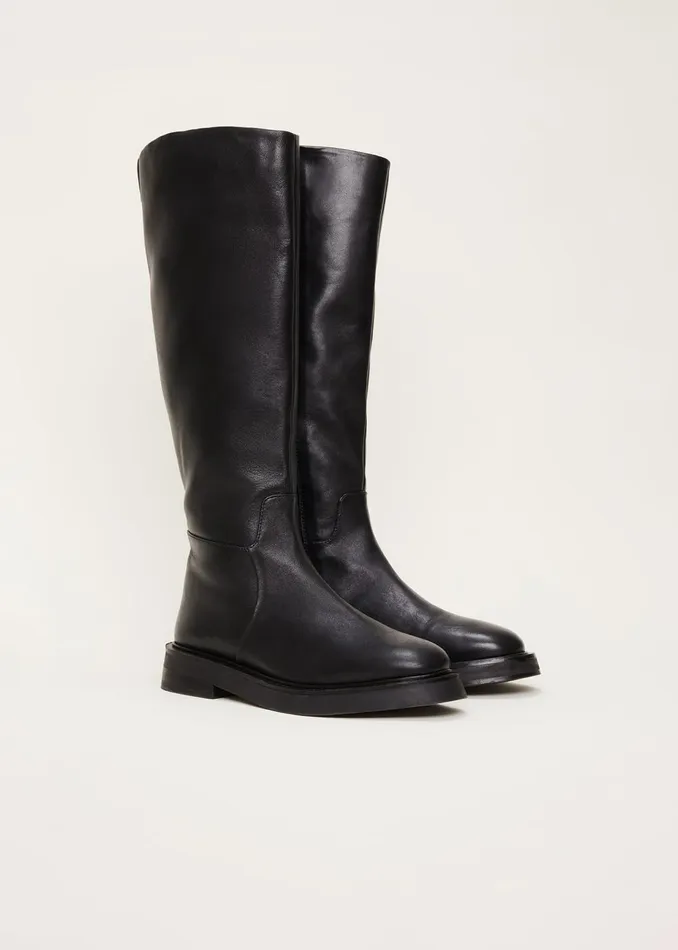 Women Phase Eight Boots Flat Knee High Boot Black