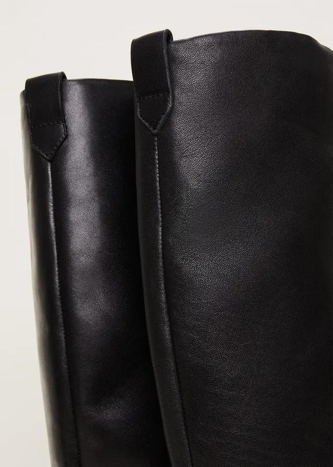 Women Phase Eight Boots Flat Knee High Boot Black