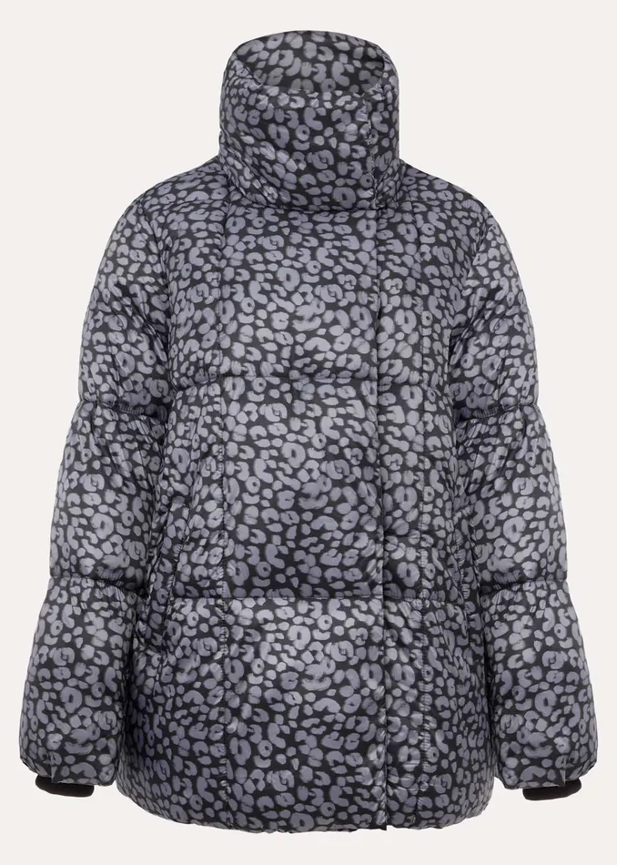 Women Phase Eight Coats Anny Animal Print Puffer Coat Grey Multi