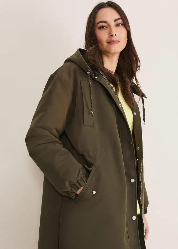 Women Phase Eight Coats Clara Shower Proof Parka Olive
