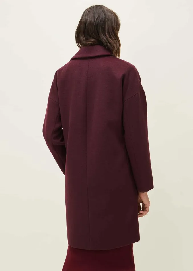Women Phase Eight Coats Emery Double Breasted Wool Coat Port