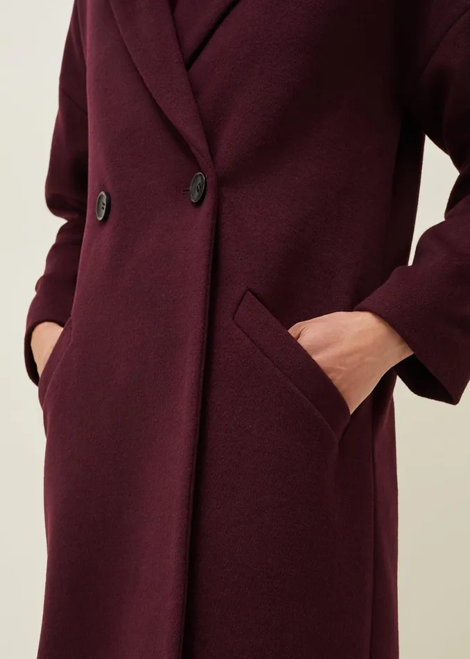 Women Phase Eight Coats Emery Double Breasted Wool Coat Port