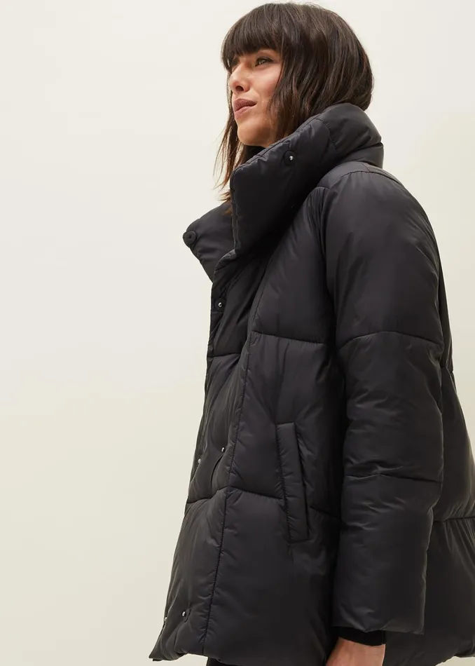 Women Phase Eight Coats Eshima Short Puffer Coat Black