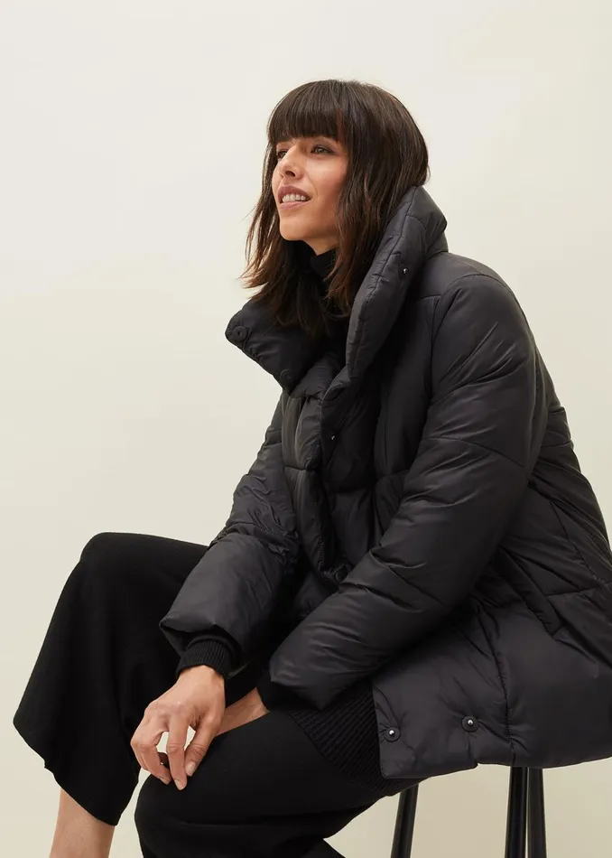 Women Phase Eight Coats Eshima Short Puffer Coat Black
