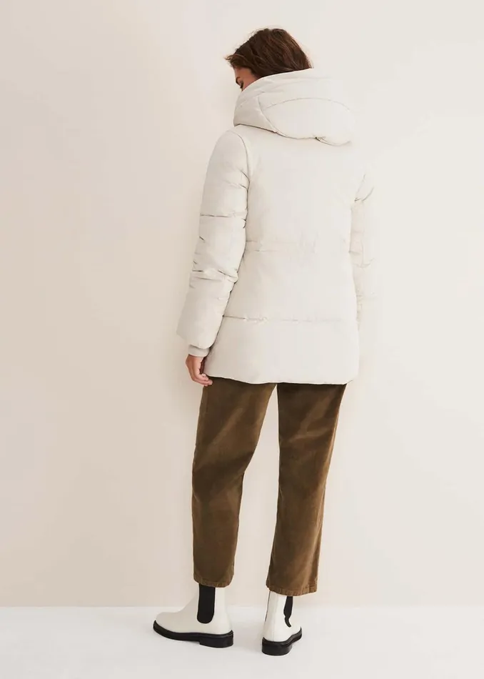 Women Phase Eight Coats Isla Short Toggle Puffer Ecru