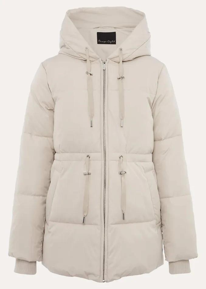 Women Phase Eight Coats Isla Short Toggle Puffer Ecru