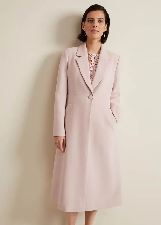 Women Phase Eight Coats Juliette Crepe Coat Pink