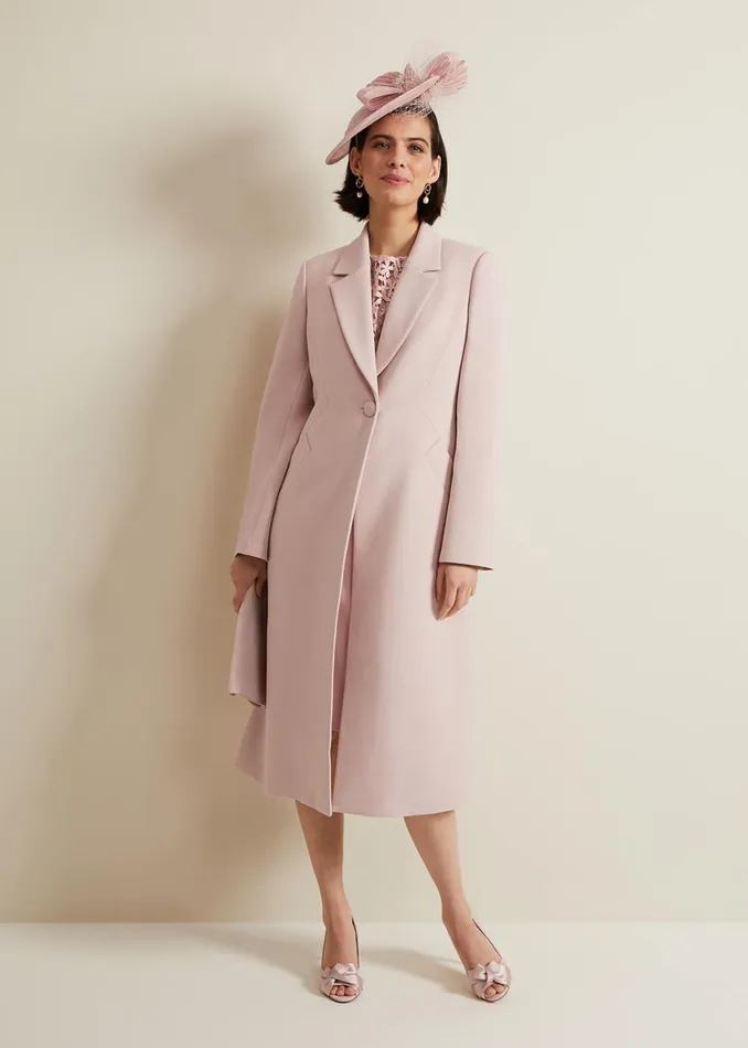 Women Phase Eight Coats Juliette Crepe Coat Pink