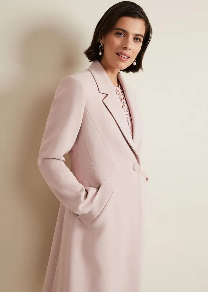Women Phase Eight Coats Juliette Crepe Coat Pink