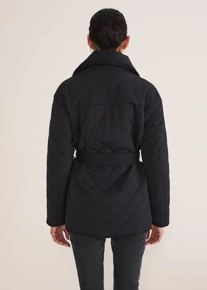 Women Phase Eight Coats Nila Short Quilted Puffer Black