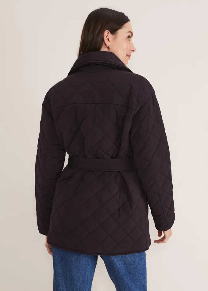 Women Phase Eight Coats Nila Short Quilted Puffer Plum