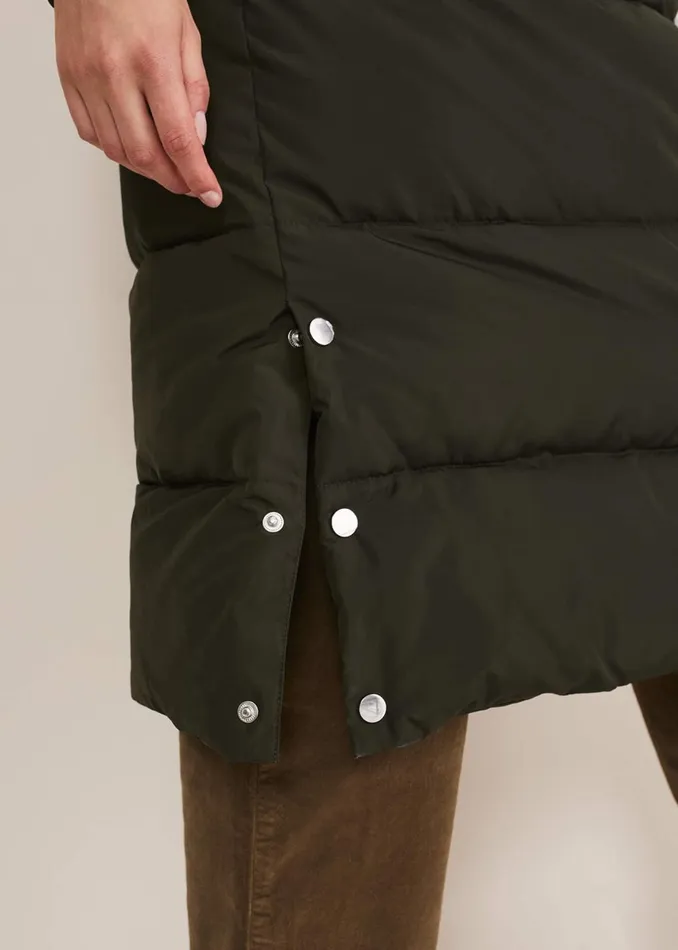 Women Phase Eight Coats Rae Asymetric Puffer Green