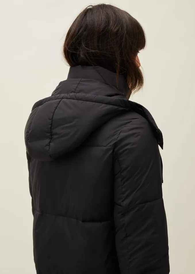 Women Phase Eight Coats Shona Midi Quilted Puffer Coat Black