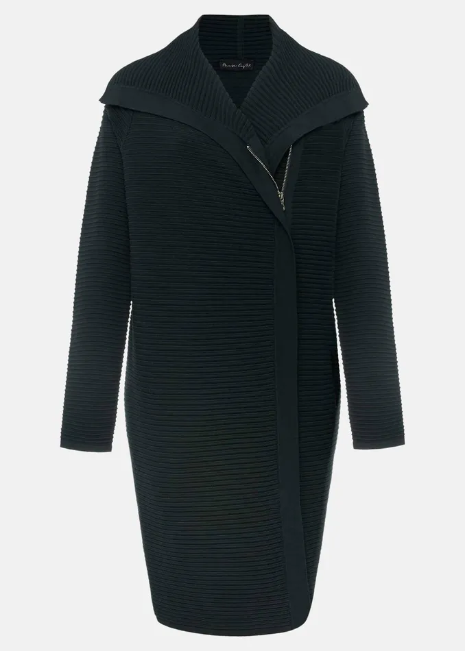Women Phase Eight Coats Sophia Ribbed Longline Coat Forest Green