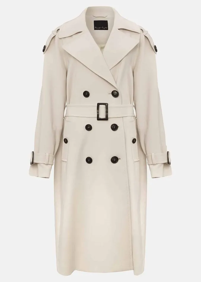 Women Phase Eight Coats Tegan Trench Coat Off White