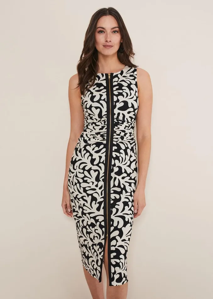Women Phase Eight Day Dresses Ally Sleeveless Dress Blackstone