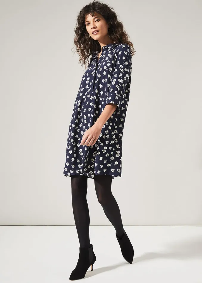 Women Phase Eight Day Dresses Bella Floral Dress Navyivory