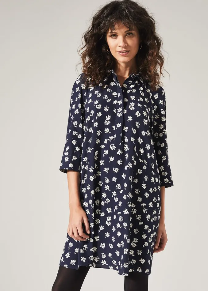 Women Phase Eight Day Dresses Bella Floral Dress Navyivory