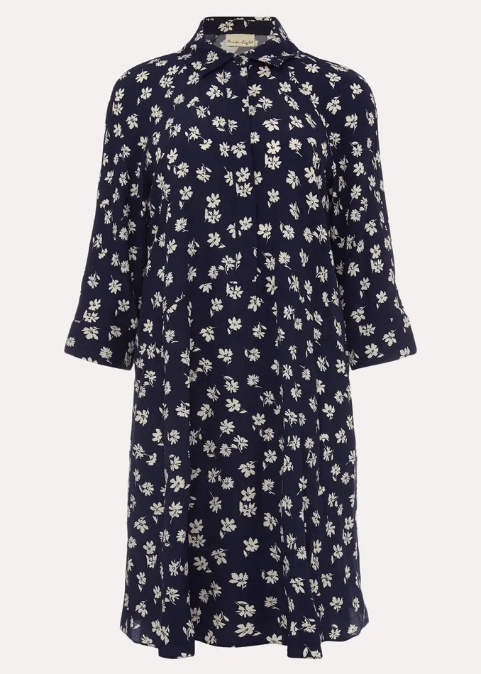 Women Phase Eight Day Dresses Bella Floral Dress Navyivory