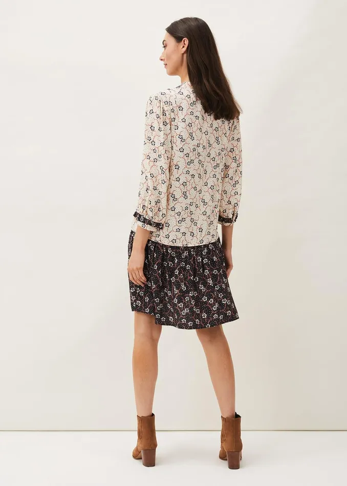 Women Phase Eight Day Dresses Buttercup Floral Dress Creamblack
