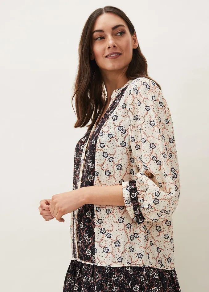 Women Phase Eight Day Dresses Buttercup Floral Dress Creamblack