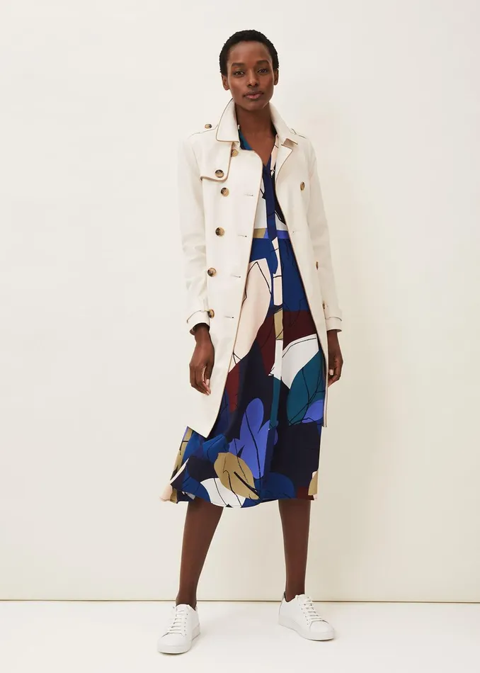 Women Phase Eight Day Dresses Carmen Print Shirt Dress Bright Multi